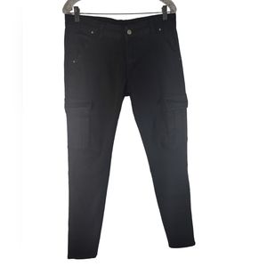 PANTETE men's black skinny ankle skates pants size XL size is close to 32/32